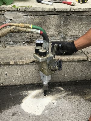 Foundation Repair Equipment in Action